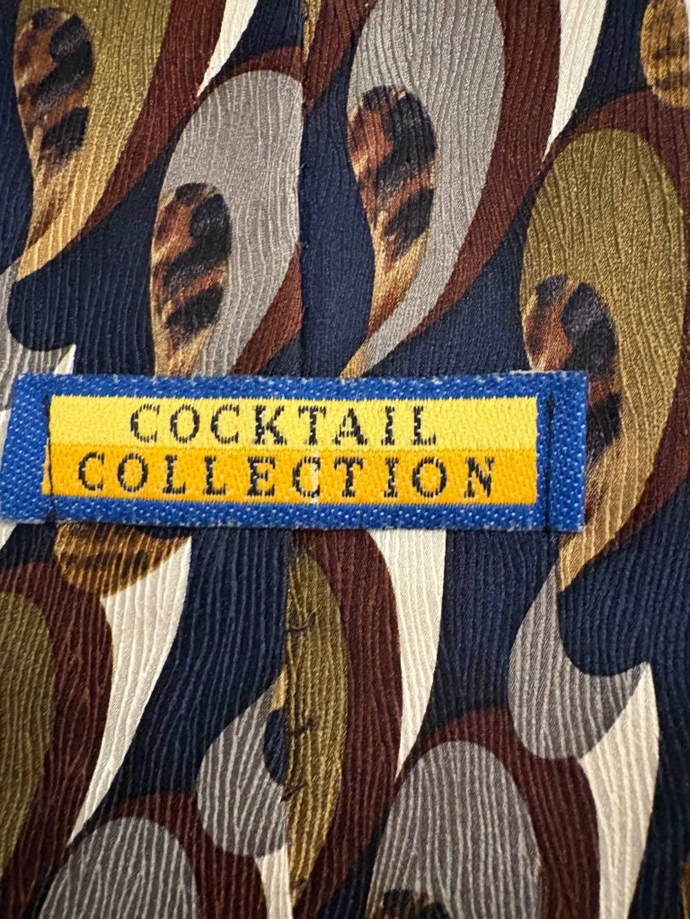 Vintage "Cocktail Collection" by Stonehenge Silk Necktie — "Scotch"